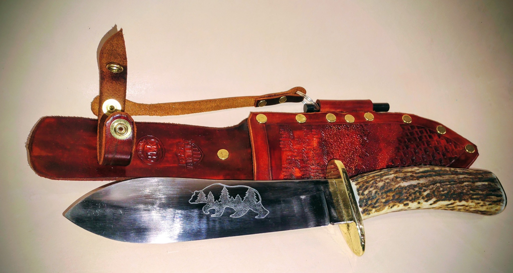 Hand Forged Knife: Custom Hunter / Skinner Knife