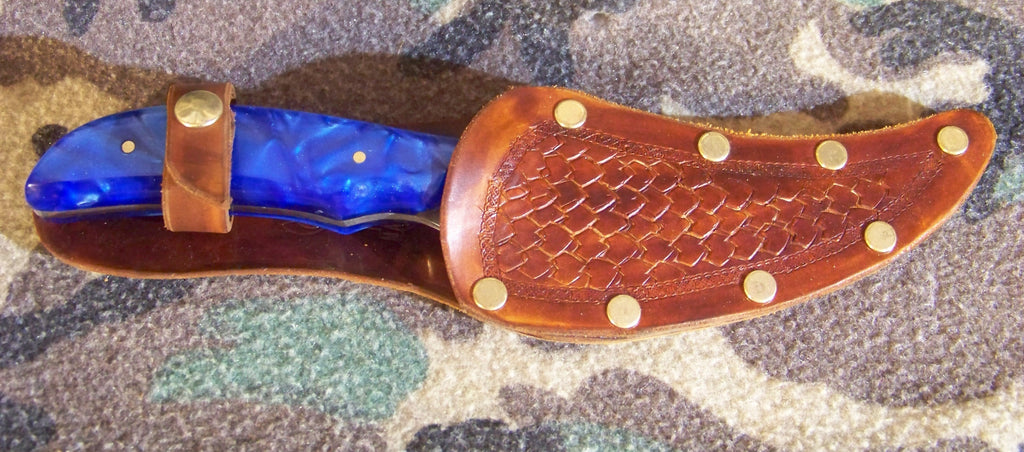 Hand Forged Knife: Custom Damascus Hunting / Skinner