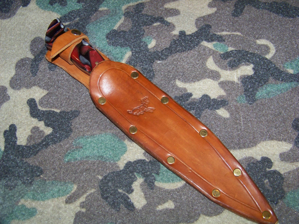 Hand Forged Knife: Meat Cutter Knife / Bowie Style