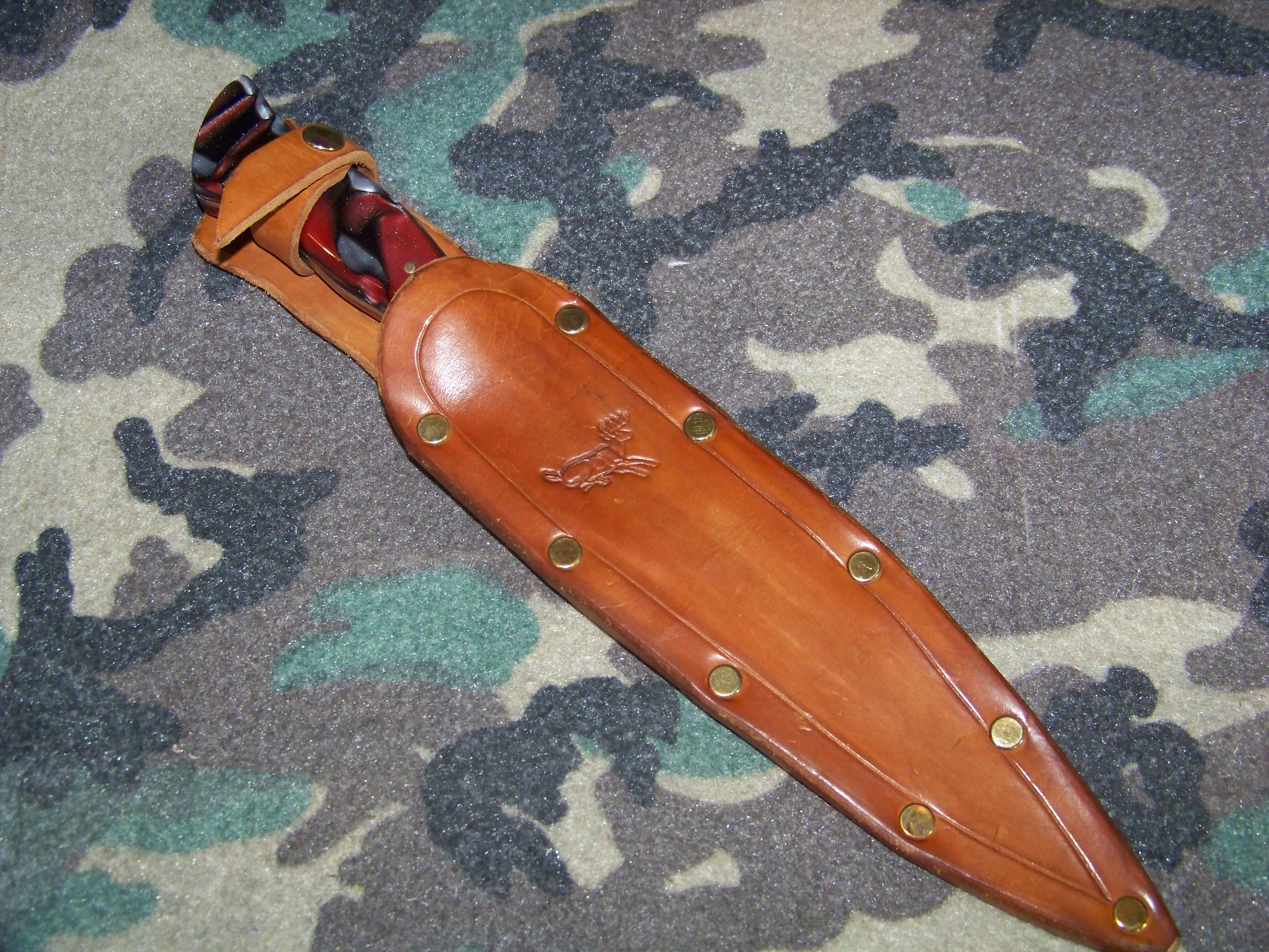 Hand Forged Knife: Meat Cutter Knife / Bowie Style